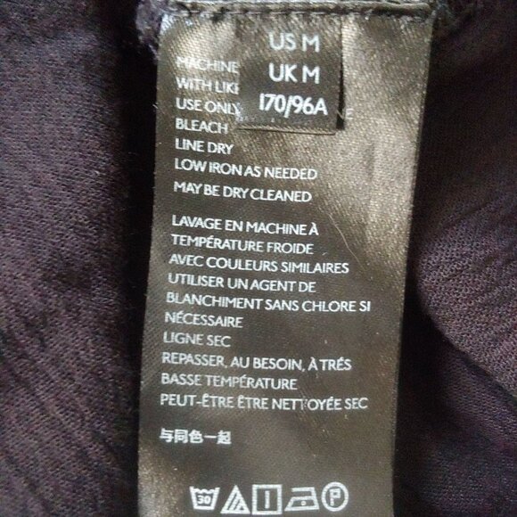 Free People Fable Black/White Embroidered Sunflowers Midi Dress Whimsy M - Picture 15 of 16